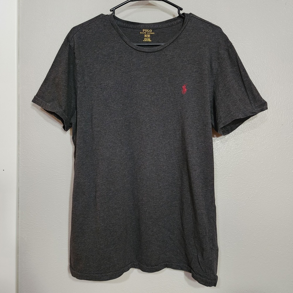 Polo Ralph Lauren T Shirt Men's Size Medium Dark‎ Gray Short Sleeve